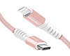 USB-C to MFi Lightning Braided Fast Charge Cable | 4ft | Rose Gold 