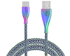 Elite Series USB to USB-C Metallic Cable | 4ft | Rainbow