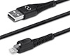 Rugged USB to MFi Lightning Braided Cable | 4ft | Black