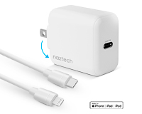 20W USB-C PD Fast Wall Charger | 4ft MFi Lightning Cable | White 
