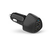 SpeedBoost 12W USB + 5W USB Car Charger | Black