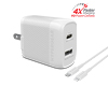 SpeedBoost 25W USB-C PD + 12W USB Fast Wall Charger with PPS | 6ft MFi Lightning Cable