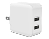 17W Dual USB Wall Charger | White