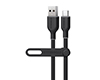 Flexi Pro USB to USB-C Soft-Touch Charge & Sync Cable | 6ft | Black