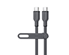 Flexi Pro USB-C to USB-C Soft-Touch Fast Charge Cable | 4ft | Gray