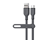 Flexi Pro USB to USB-C Soft-Touch Charge & Sync Cable | 6ft | Gray 