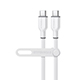 Flexi Pro USB-C to USB-C Soft-Touch Fast Charge Cable | 15ft | White 