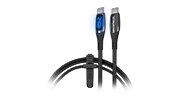 DigiWATT 240W USB-C to USB-C Digital Fast Charge Cable with LED Power Display | 6ft | Black