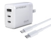 45W PD 3 Port Wall Charger Kit | White