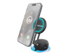 Mag Vac Magnetic Phone Mount with Vacuum Suction Cup Base | Multi-Surface | Black