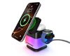PowerFold Cube 3-in-1 Wireless Charging Stand with 15W Magnetic Wireless Fast Charge | Black
