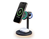 MaxCharge Elite 3-in-1 Magnetic Wireless Charging Stand with Qi2 | Gray